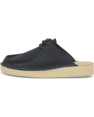Clarks Suede Nomad Mule - Blue