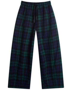 Needles Hdp Tartan Plaid Pants - Blue