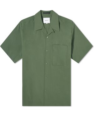 Norse Projects Carsten Travel Light Short Sleeve Shirt - Green