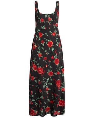 RIXO London Bondi Rose Midi Dress - Red