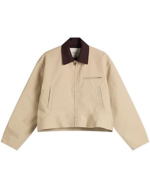 JW Anderson Curved Hem Workwear Jacket - Natural