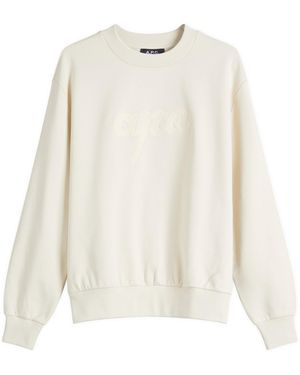 A.P.C. Ethan Logo Sweatshirt - White