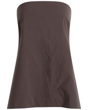 St. Agni Strapless Rouleau Tie Top - Brown