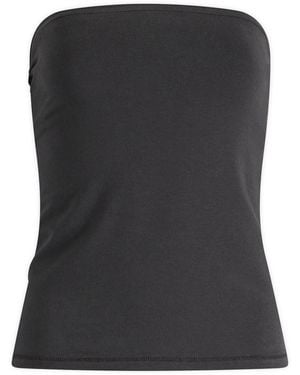 Skims Cotton Jersey Tube Top - Black