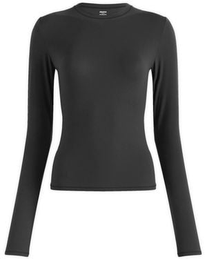 Skims Fits Everybody Long Sleeve T-Shirt - Black