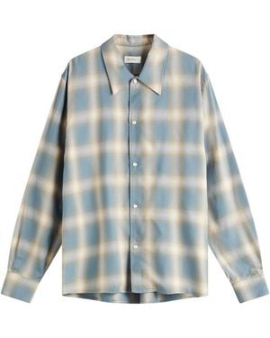 Second/Layer Relaxed Check Shirt - Blue