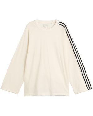 Y-3 Distressed Long Sleeve T-Shirt - Natural