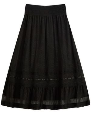 RIXO London Tuta Midi Skirt - Black