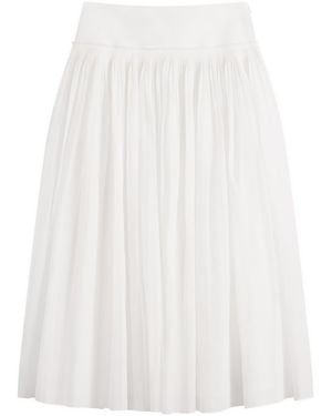 Rohe Rohe Pleated Cotton Muslin Skirt - White