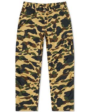 A Bathing Ape Camouflage print Cotton Cargo Trousers in Green for Men Lyst UK