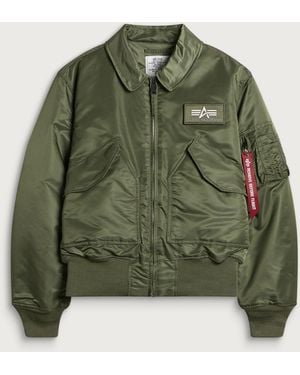 Alpha Industries Cwu-45 Heritage Bomber Jacket - Green