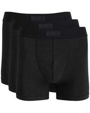 Skims Cotton Boxer Brief 3" - Black