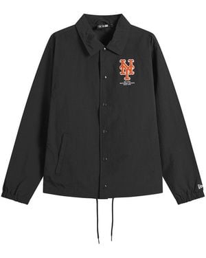 KTZ Mlb New York Mets Coaches Jacket - Black