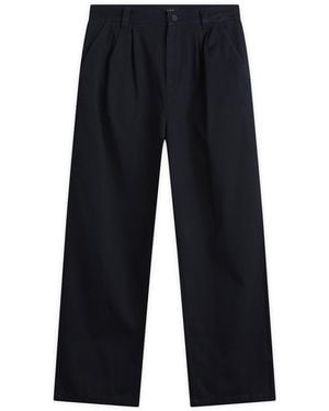 A.P.C. Ricky Double Pleat Chinos - Blue