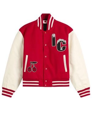 ICECREAM Cherry Varsity Jacket - Red
