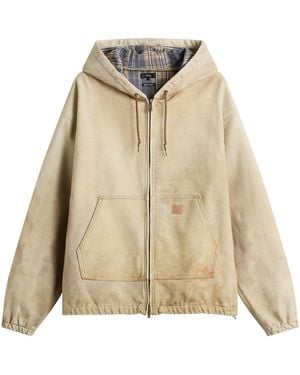 Beams Plus Digital Print Hooded Jacket - Natural