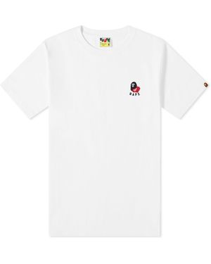 A Bathing Ape Ape Head 2 Point T-Shirt - White