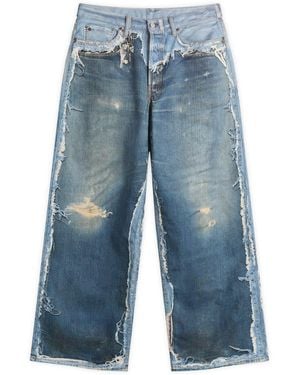 Acne Studios 1981 Trompe L'Oeil Skeleton Print Jeans - Blue