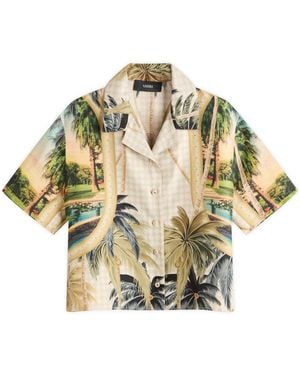 Amiri Paradise Print Shirt - Metallic