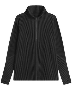 Homme Plissé Issey Miyake Quarter Zip - Black