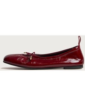 Alohas Rosalind Patent Leather Ballet Flats Shoes - Red
