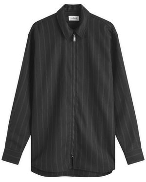 Soulland Derry Zip Shirt Jacket - Black