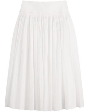 Rohe Rohe Pleated Cotton Muslin Skirt - White