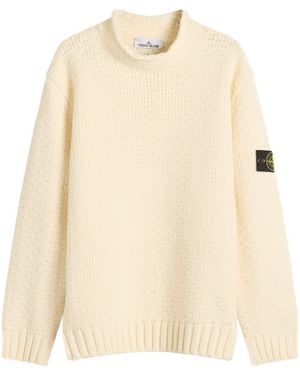 Stone Island Cotton Chenille Jumper - Natural