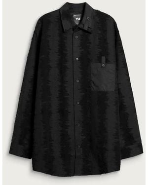 Y-3 Deco Stitch Long Sleeve Shirt - Black