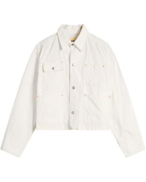 Beams Boy Short Denim Jacket - White