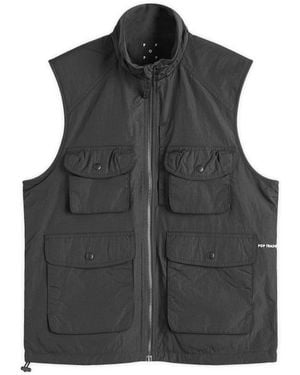 Pop Trading Co. Reversible Safari Vest - Black