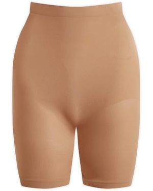 Skims Seamless Sculpt Mid Thigh Shorts - Natural