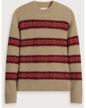 Dries Van Noten Master Boucle Stripe Jumper - Brown