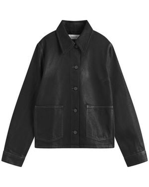 Samsøe & Samsøe Sanadine Foil Denim Jacket - Black