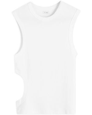 St. Agni Organic Cotton Cut Out Tank Top - White