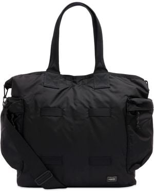 Porter-Yoshida and Co Force 2-Way Tote Bag - Black