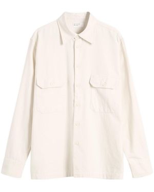 Universal Works Sid Flannel Cpo Shirt - Natural