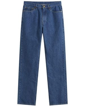 Jil Sander Straight Cut Denim Jeans - Blue