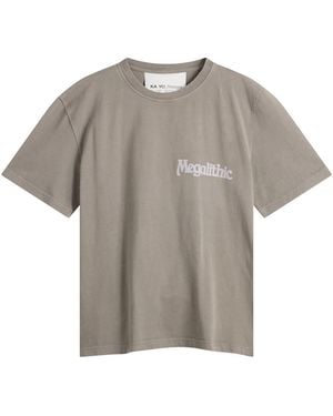 KA_YO_Prototype Boxy Washed Graphic T-Shirt - Gray