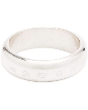 Serge Denimes Traditional Hallmark Ring - White