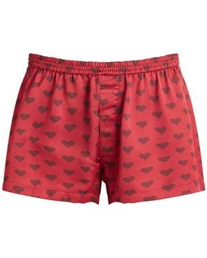 Skims Sateen Sleep Boxers - Red