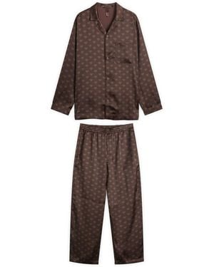 Skims Sateen Sleep Set - Brown