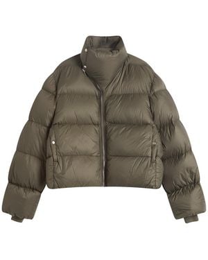 Rick Owens Light Nylon Down Turtle Jacket - Green