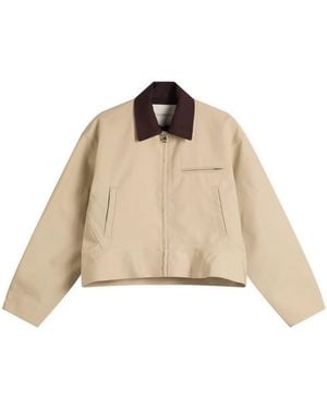 JW Anderson Curved Hem Workwear Jacket - Natural