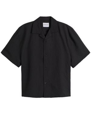 MKI Miyuki-Zoku Presented By End. Seersucker Vacation Shirt - Black