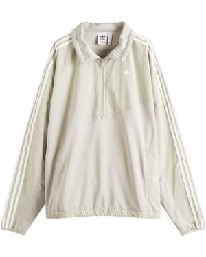 adidas Originals R3Cd 1/2 Zip Track Top - Natural