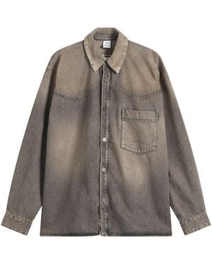 Won Hundred Zayne Denim Overshirt - Grey
