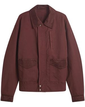 Dries Van Noten Overdyed Cotton Bomber Jacket - Purple