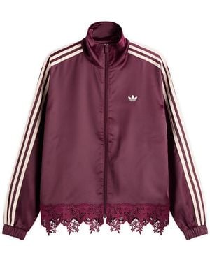 adidas Firebird Satin Lace Track Top - Purple