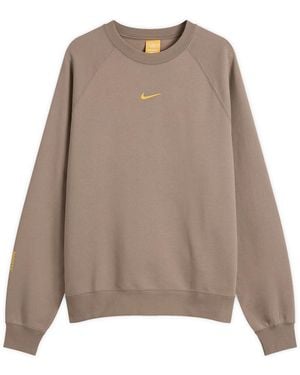 Nike X Nocta Cardinal Stock Crew Fleece Sweatshirt - Brown